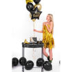 Picture of FOIL BALLOON STAR HAPPY BIRTHDAY BLACK 18 INCH